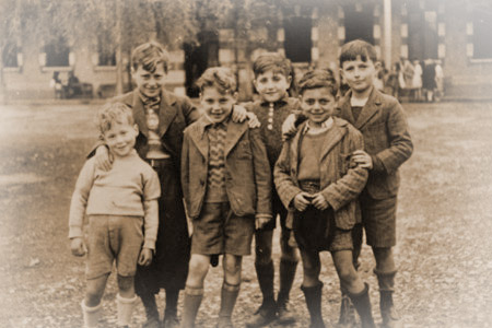 Jewish refugee boys at children's home in France, ca. 1942.