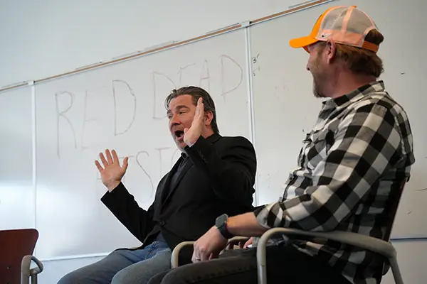 Red Dead Redemption 2 voice actors talking in class