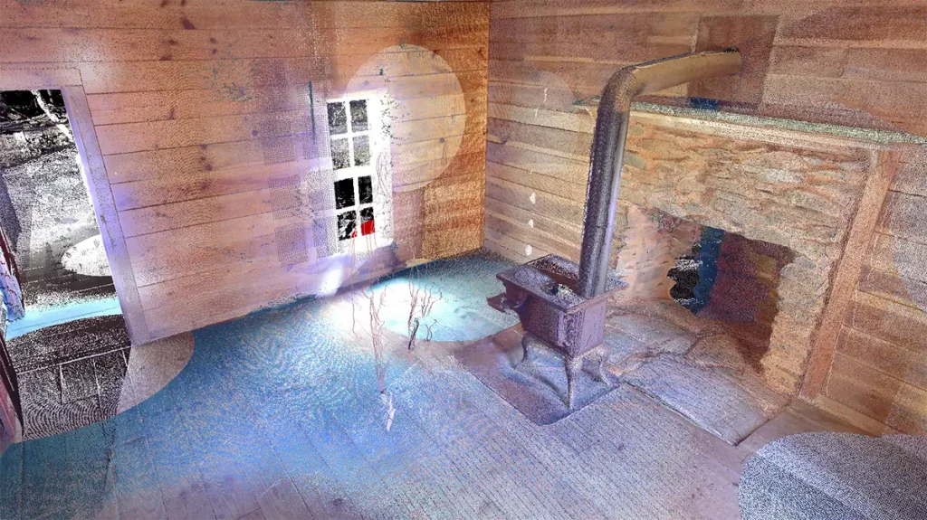 A photo of the inside of a cabin