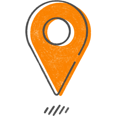 An icon of a map pointer